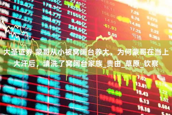 大圣证券 蒙哥从小被窝阔台养大，为何蒙哥在当上大汗后，清洗了窝阔台家族_贵由_草原_钦察