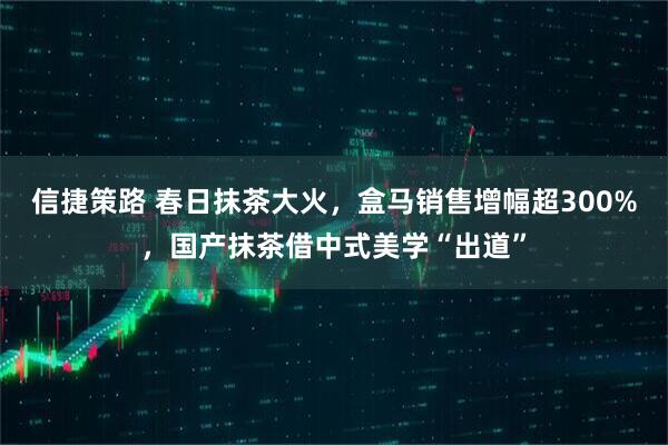 信捷策路 春日抹茶大火，盒马销售增幅超300%，国产抹茶借中式美学“出道”