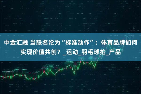 中金汇融 当联名沦为“标准动作”：体育品牌如何实现价值共创？_运动_羽毛球拍_产品